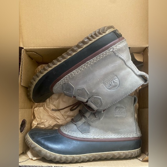 Sorel Shoes Sorel Waterproof Ankle Duck Boots Leather Rubber Out N